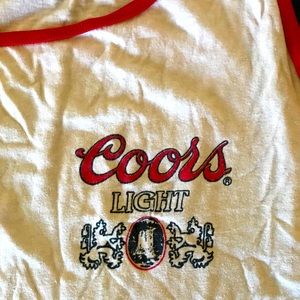 Vintage COORS light Beer Tank Tee!